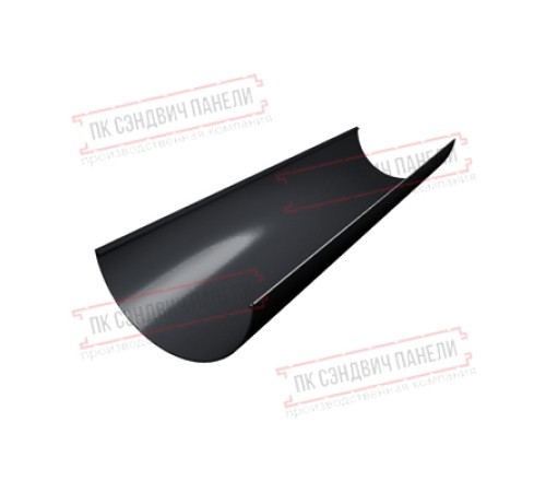 Желоб английский ПВХ 3м графит RAL 7024