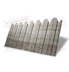 Профнастил фигурный С10 - 0,45 Окрас - Б, Print Elite Nordic Wood.