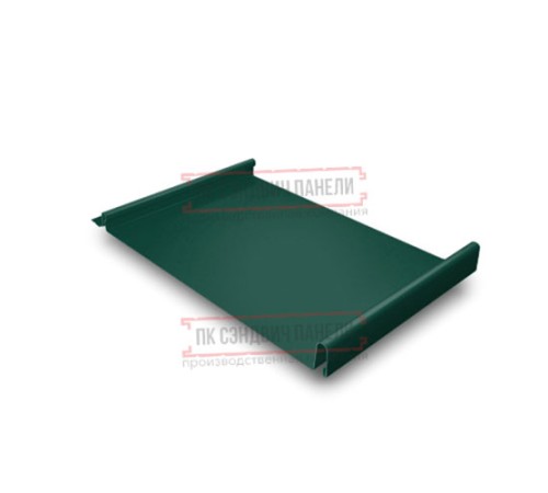 Кликфальц 0,5 PurLite Мatt RAL6005 зеленый мох с пленкой на замках