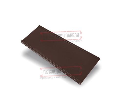 Кликфальц mini 0,5 PurPro Matt 275 RAL8017 шоколад с пленкой на замках