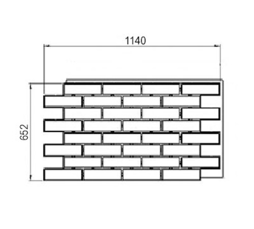 Термопанель White Hills Лондон Брик Т301-40, толщина панели 60 мм