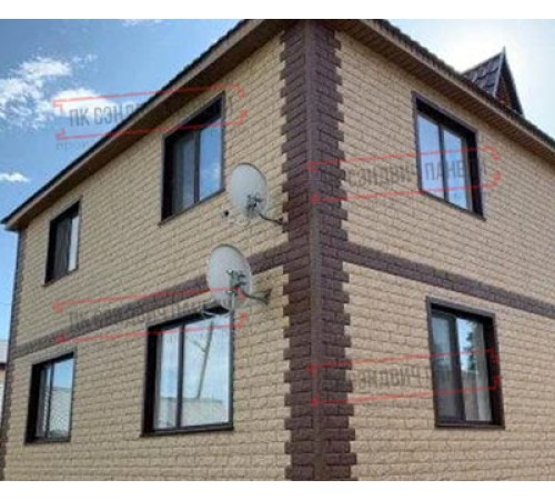 Термопанель White Hills Лондон Брик Т301-40, толщина панели 60 мм