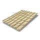 Металлочерепица классик плюс RAL1014 Satin-0.5