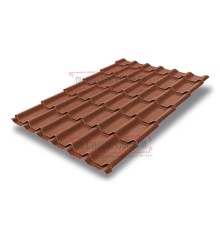 Металлочерепица классик плюс RR750 GreenCoat Pural-0.5