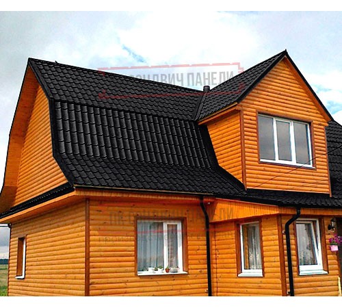 Металлочерепица классик плюс RAL9005 Drap-0.45