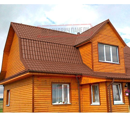Металлочерепица классик плюс RAL8004 Velur20-0.5