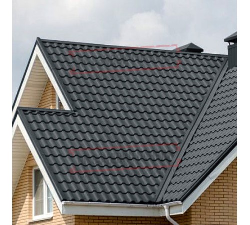 Металлочерепица Кредо RAL7016 Satin-0,5