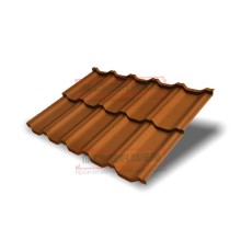 Металлочерепица модульная Квинта Uno 3D Cuprum Steel Quarzit-0,5