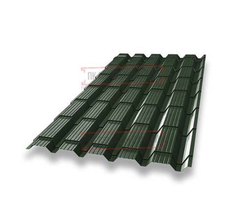 Металлочерепица Монкатта RAL6020 Velur-0,5