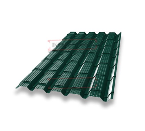 Металлочерепица Монкатта RAL6005 Drap-0,45