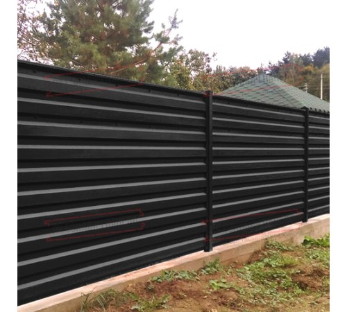 Профилированный лист МП35-1035 Viking RAL-9005-0.45