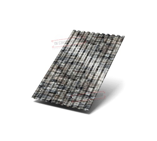 Профилированный лист C21х1000 ECOSTEEL-БелыйКамень-0.5