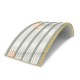 Сэндвич-панели арочные с пенополиизоциануратом, ширина 1000 мм, толщина 100 мм, 0.5/0.5, RAL9003