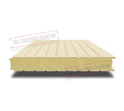 Сэндвич панели стеновые с пенополиизоциануратом, ширина 1200 мм, толщина 80 мм, 0.5/0.5, RAL1015