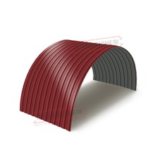 Профнастил МП10ПГ-0.5, Ширина-1100, Полиэстер RAL3011